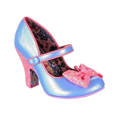 Image de Irregular Choice Femme Fancy That Escarpins, Bleu Rose, 37 EU