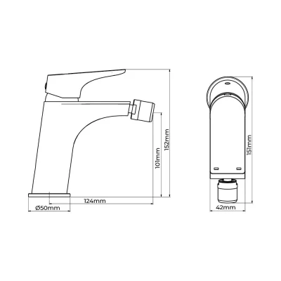 Image de Robinet monocommande EDM Mod CASCAIS Neutre Laiton Chromé