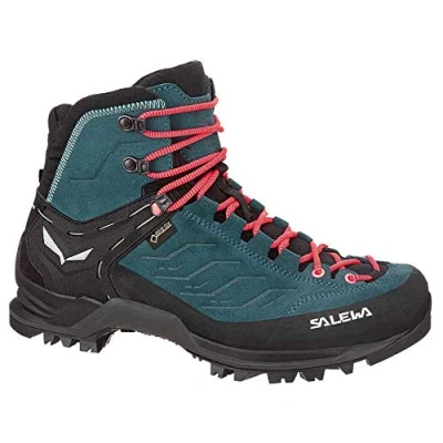 Image de Salewa MTN Trainer MID GTX Chaussures de marche, Femme, Taille: 43, Atlantic deep/ombre blue Cuir et textile