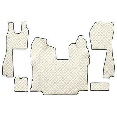 Image de F CORE FL10 CHAMP Ensemble de tapis sol Similicuir avant 5 blanc ivoire