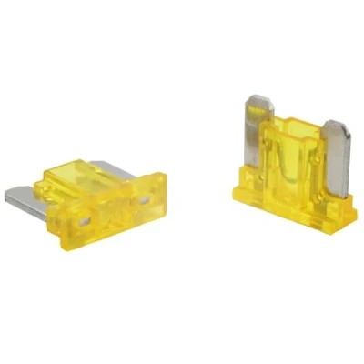Image de SeKi Pack de 5 fusibles à Lame Mini LP Low Profile 20A Jaune ; fusible Voiture 58V/DC, Lame, Bateau, remorque, Camion, Caravane