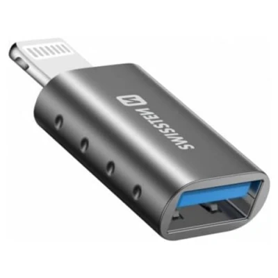Image de Adaptateur OTG Lightning vers USB Transfert de Données et Charge Swissten Neuf