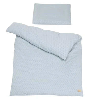 Image de roba Parure de Lit Bébé Bio Lil Planet 2 Pièces Housse Couette 100 x 135 cm + Taie d&#039;Oreiller 40 60 Coton Certifié OEKO TEX® et GOTS Bleu Ciel