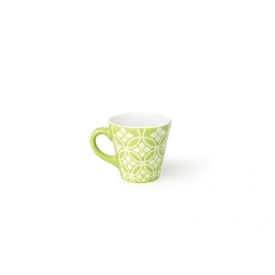 Image de Excelsa Etnika Tasse à café 90 ML, Porcelaine, Vert, 6.2 x 6 cm