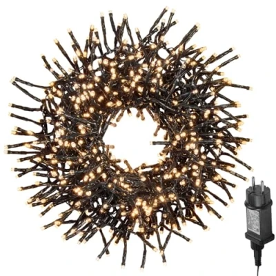 Image de Lunartec Guirlande lumineuse 1000 LED 10 m Blanc chaud