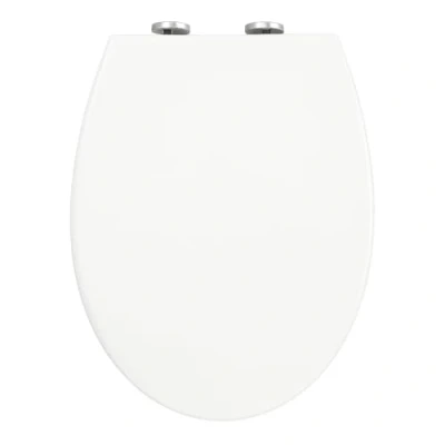 Image de Abattant de WC à fermeture douce, design ergonomique avec ouverture rapide Charnières en acier inoxydable Double système fixation