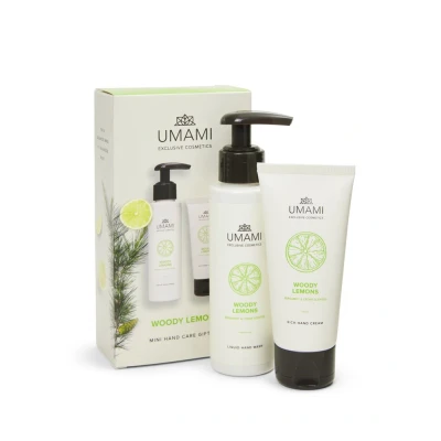 Image de Umami Woody Lemons Mini Hand Care Gift Set Bergamote &amp; Cèdre