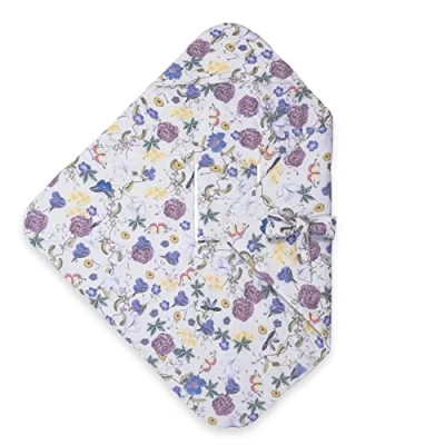 Image de Hauck Couverture Enveloppante Bébé Snuggle so Cosy Nid d&#039;Ange Siege Auto, Poussette, Nacelle avec Harnais 5 Points, en Mousseline OEKO TEX STANDARD 100 Beige Floral
