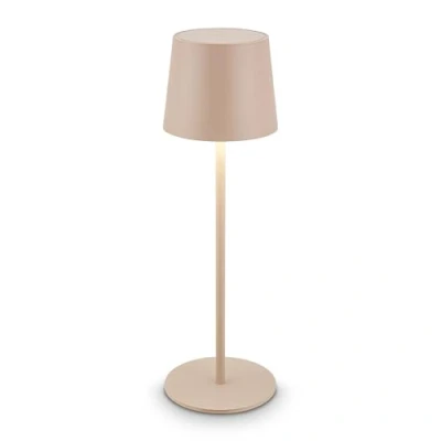 Image de Briloner lampe de table sans fil LED IP44 avec touch, dimmable, batterie &amp; source lumineuse interchangeables, chevet fil, salon à poser, chevet, 11x33cm, beige