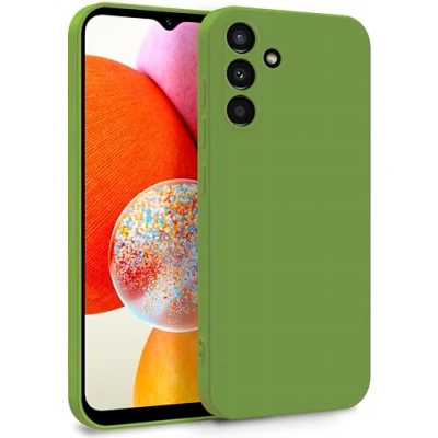 Image de MyGadget Coque pour Samsung Galaxy A14 5G Case Silicone Souple &amp; Soft Doublure Microfibre Cover TPU Protection Extra Fine Légère Vert