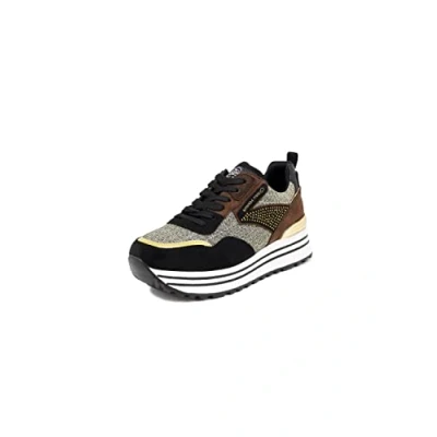 Image de QUEEN HELENA Baskets à Plateforme Compensées pour Femme X27 19 Bronze, 41 EU