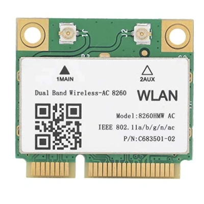 Image de Carte réseau sans Fil, Wi FI Mini PCI E 802.11AC bibande Gigabit 2,4 G / 5 GHz, Bluetooth 4.1, Prise en Charge de la Vitesse maximale 867 Mbps