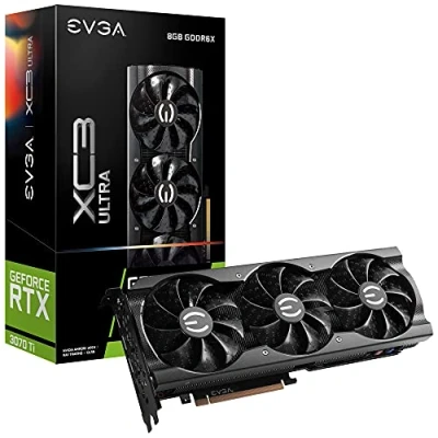 Image de EVGA GeForce RTX 3070 Ti XC3 Ultra Gaming, 08G P5 3785 KL, 8GB GDDR6X, iCX3 Cooling, ARGB LED, Metal Backplate