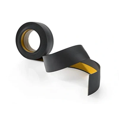 Image de Plinthe adhésive Profilé de transition recouvrement sol pour l&#039;intérieur PVC Flexible Plat Largeur 50 mm Longueur 5 mètres Gris foncé