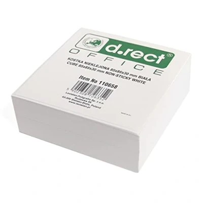 Image de D.RECT bloc notes de rechange pour notes, 85 x 30 mm, environ 300 feuilles, blanc