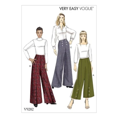 Image de Vogue Patterns Pantalon pour Femme en Tissu Multicolore 15 x 0,5 22 cm