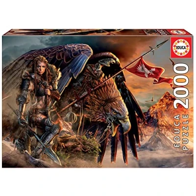 Image de Educa Eagle Rider Puzzle de 2000 pièces avec Une Image Fantastique Mesure : 96 x 68 cm Inclut Fix pour accrocher Le Fois Fini À partir 14 Ans (19277)