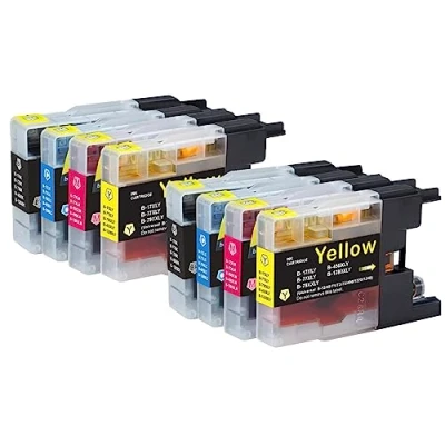Image de Go Inks 2 Ensemble de 4 Cartouches d&#039;encre à remplacer Brother LC1240 &amp; LC1220 Compatible/Non OEM pour DCP et MFC Imprimantes (8 Encres)