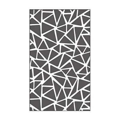 Image de Vaessen Creative Mini Pochoir pour Gaufrage, Texture Triangulaire, Ajouter de La et dimension à des Pages Scrapbook, Cartes Autres Loisirs Créatifs sur Papier