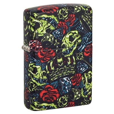 Image de Zippo Lighter, Brass, Reg Glow in Dark Matte, One Size 49696