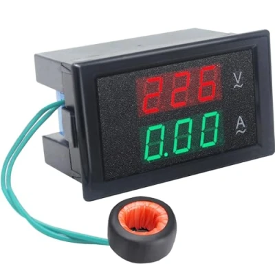 Image de KETOTEK Voltmètre Ampèremètre Numérique AC 80 300V 0 100A Tension Courant Metre Volt Amp Afficheur Ampérage Multimètre 2 en 1 avec Transformateur de
