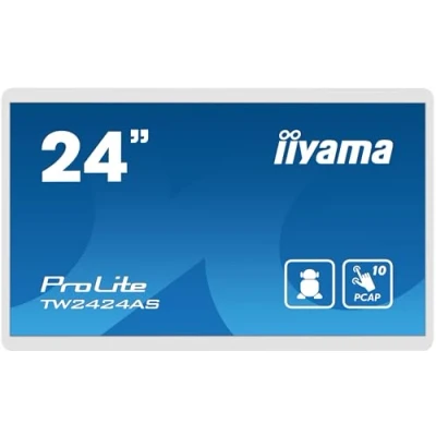 Image de iiyama Prolite 24 White Panel PC,A12,RK3399, W128460204 (Panel PC,A12,RK3399 4GB,32GB,PCAP, 1920x1080,IPS,WiFi, BT,Micro SD,USB,Audio,HDMI,GMS)