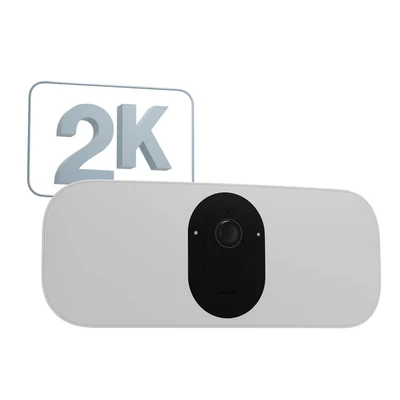 Image de Arlo Floodlight 2K, Caméra de Surveillance Extérieure avec Projecteur WiFi Sans Fil, Autonomie 6 mois, Lumière 2000 3000 Lumen, Vision Nocturne Couleur, Détecteurs Mouvement, Blanc