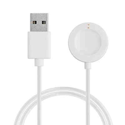Image de kwmobile Câble USB Compatible avec Fossil Gen 6 5 4 Smartwatch/Skagen Falster 2 Rechange Chargeur Fitness Tracker Montre connectée Blanc