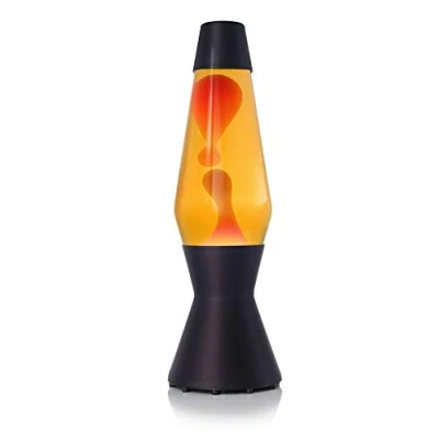 Image de MATHMOS Lampe à Lave Astro Noir Jaune/Orange