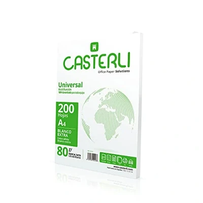 Image de CASTERLI 81013 feuilles A4, papier A4 200 blanches. Format 80 g, extra blanc, multifonction pour imprimante g/m² (A4, feuilles)