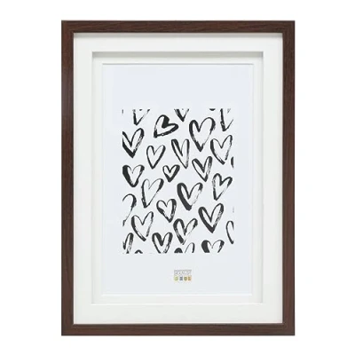 Image de Deknudt Frames S65KQ1 Cadre Photo Double Passe Partout Bois Brun 20 x 30 cm