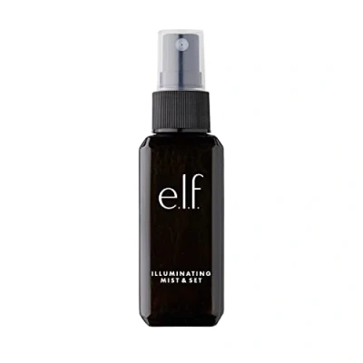 Image de e.l.f. Spray Illuminating Mist &amp; Set de maquillage pour une finition brillante et durable, enrichi en vitamines A, C E, végétalien sans cruauté envers les animaux