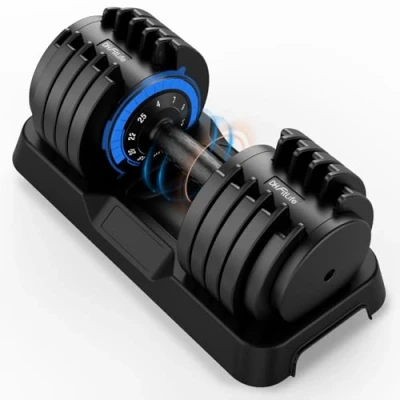 Image de DH FitLife Haltères Réglables 25 kg 4 à 10 Niveaux de Poids Courts avec Disques Variables en 1 (25KG X 1)