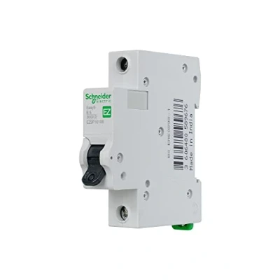 Image de Schneider Electric EZ9F16106 Easy9 Disjoncteur miniature 1P 6 A 240 V AC 50/60 Hz Courbe B Gris