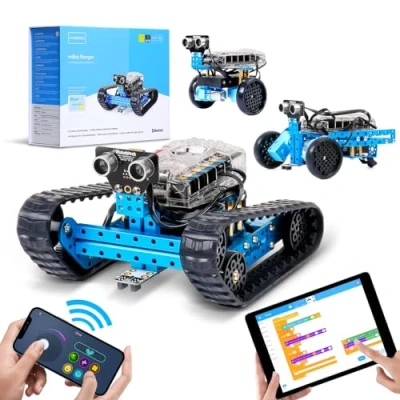 Image de Makeblock mBot Ranger Robot Programmable 3 en 1, Jouet Robotique de Programmation Voiture Compatible avec Scratch/Arduino C Jeu Éducatif STEM pour 10ans+