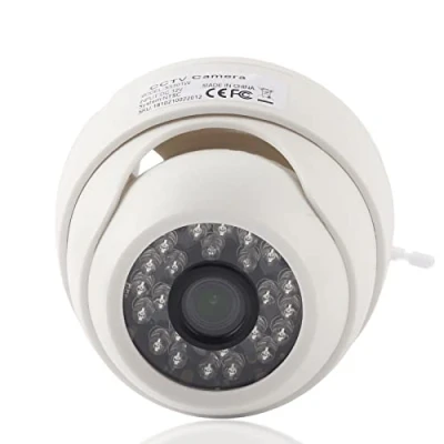 Image de Caméra de Sécurité à Vision Nocturne Infrarouge 1080P AHD/TVI/CVI/CVBS Surveillance 4 en 1 Dôme CCTV Intérieure(NTCS)