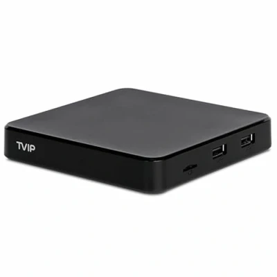 Image de TVIP S Box v.605 SE IP TV 4K HEVC HD Android 6.0 Linux Multimedia Stalker Streamer 1 Go RAM + 8 eMMC, Carte MicroSD, EXT.IR avec WiFi 5 GHz