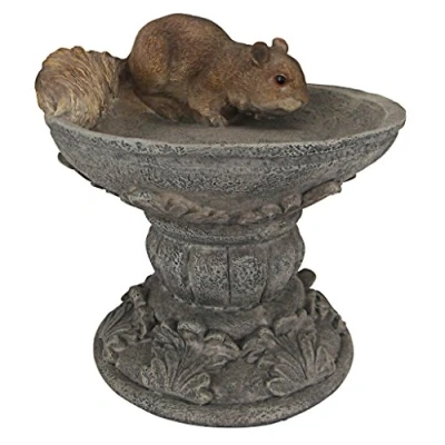 Image de Design Toscano QM231341 Hunter Statue d’écureuil sculptée Multicolore 19 x 18 cm