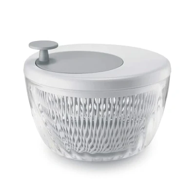 Image de Guzzini Kitchen Active Design, Spin&amp;Store, Centrifugeuse à Salade avec Couvercle Blanc, Ø 26 x h19 cm 17090011