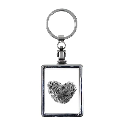 Image de Deknudt Frames S59NB1 Porte Clés Forme Rectangulaire Métal 3,5 x 4,5 cm, Argent