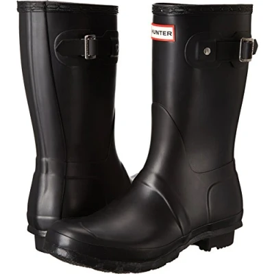 Image de Hunter Company Femme Original Short Bottes &amp; Bottines de Pluie, Noir (Black Blk), 39 EU