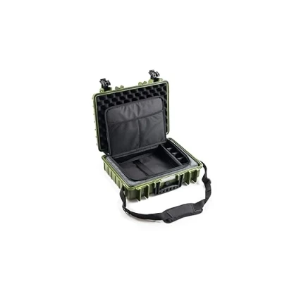 Image de B&amp;W International Valise de Transport d&#039;extérieur Type 5040 Bronze Vert avec Sacoche pour Ordinateur Portable Étanche Selon la Certification IP67, résistante à poussière, incassable et