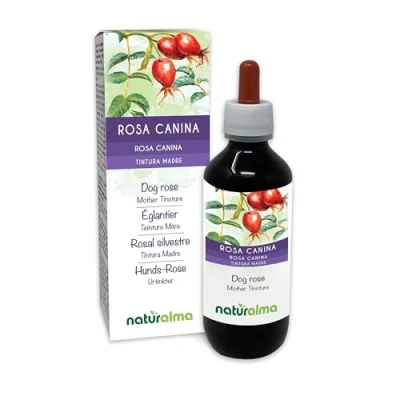 Image de Églantier (Rosa canina) fruits Teinture Mère sans alcool Naturalma Extrait liquide gouttes 200 ml Complément alimentaire Végétalien ou végan