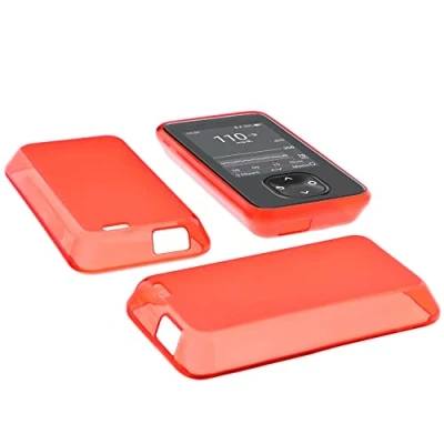 Image de foto kontor Étui Compatible avec Dexcom G7 Sac Protection TPU en Caoutchouc Rouge