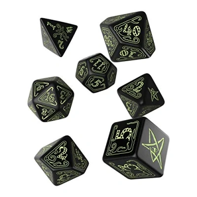 Image de Q workshop Qwocth19 &quot;Cthulhu Wurfelset Noir/Glow in the Dark 17,8 cm accessoire de jeu