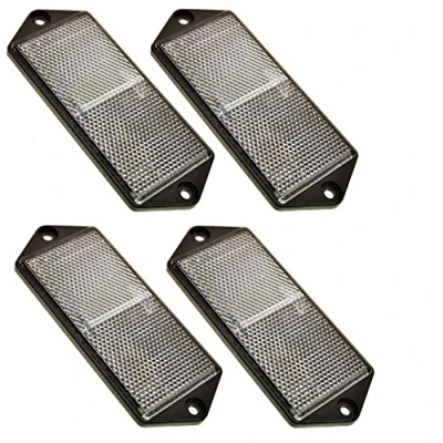 Image de AB Tools Rectangulaire claire/Réflecteur blanc Pack de 4 poteau clôture remorque TR070