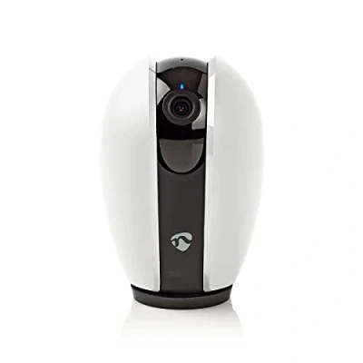 Image de NEDIS WIFICI21CGY Smartlife Caméra intérieure Wi FI Full HD 1080p Pan Tilt Cloud Storage (en Option) / microSD (Non Inclus) Vision Nocturne Android™ iOS Gris foncé/Blanc