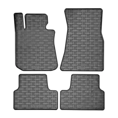 Image de AutoStyle CK RBM03 Ensemble de tapis sol caoutchouc avant et arrière 4 noir