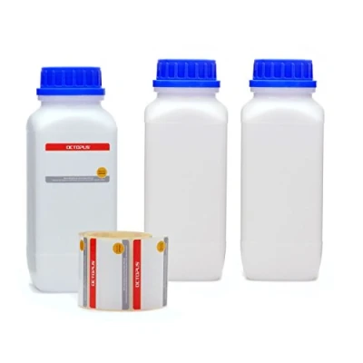 Image de Octopus 3X 1000 ML flacons à col Large avec Bouchon Visser, Produits Chimiques, de Laboratoire