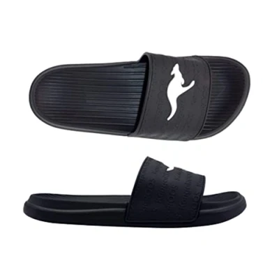 Image de KangaROOS Mixte Kangaslide Claquettes, Jet Black, 47 EU